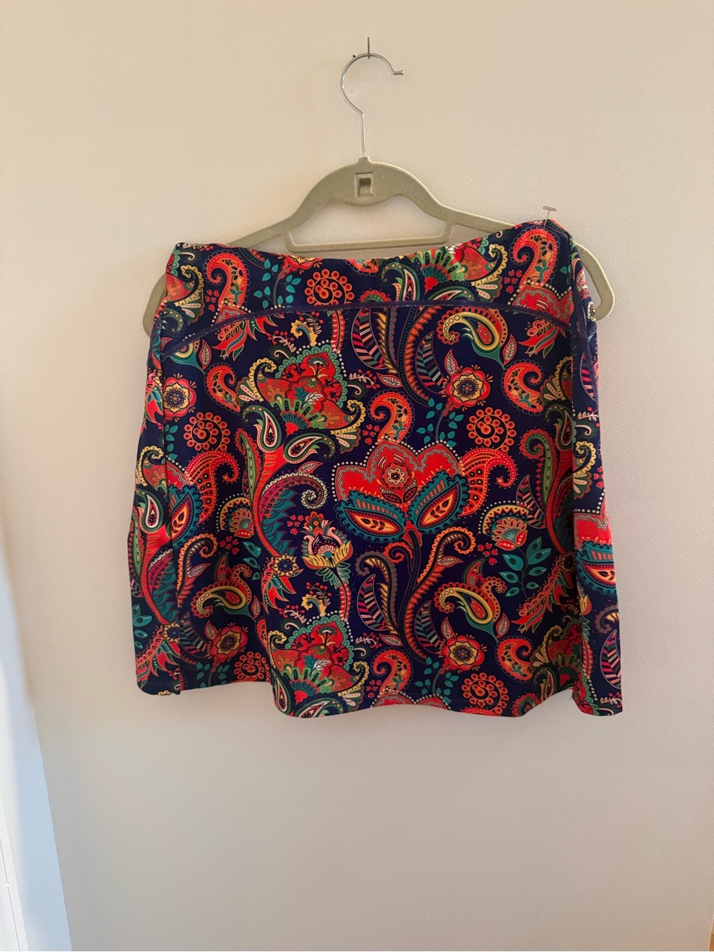 Women’s Navy Multicolor Paisley Skort